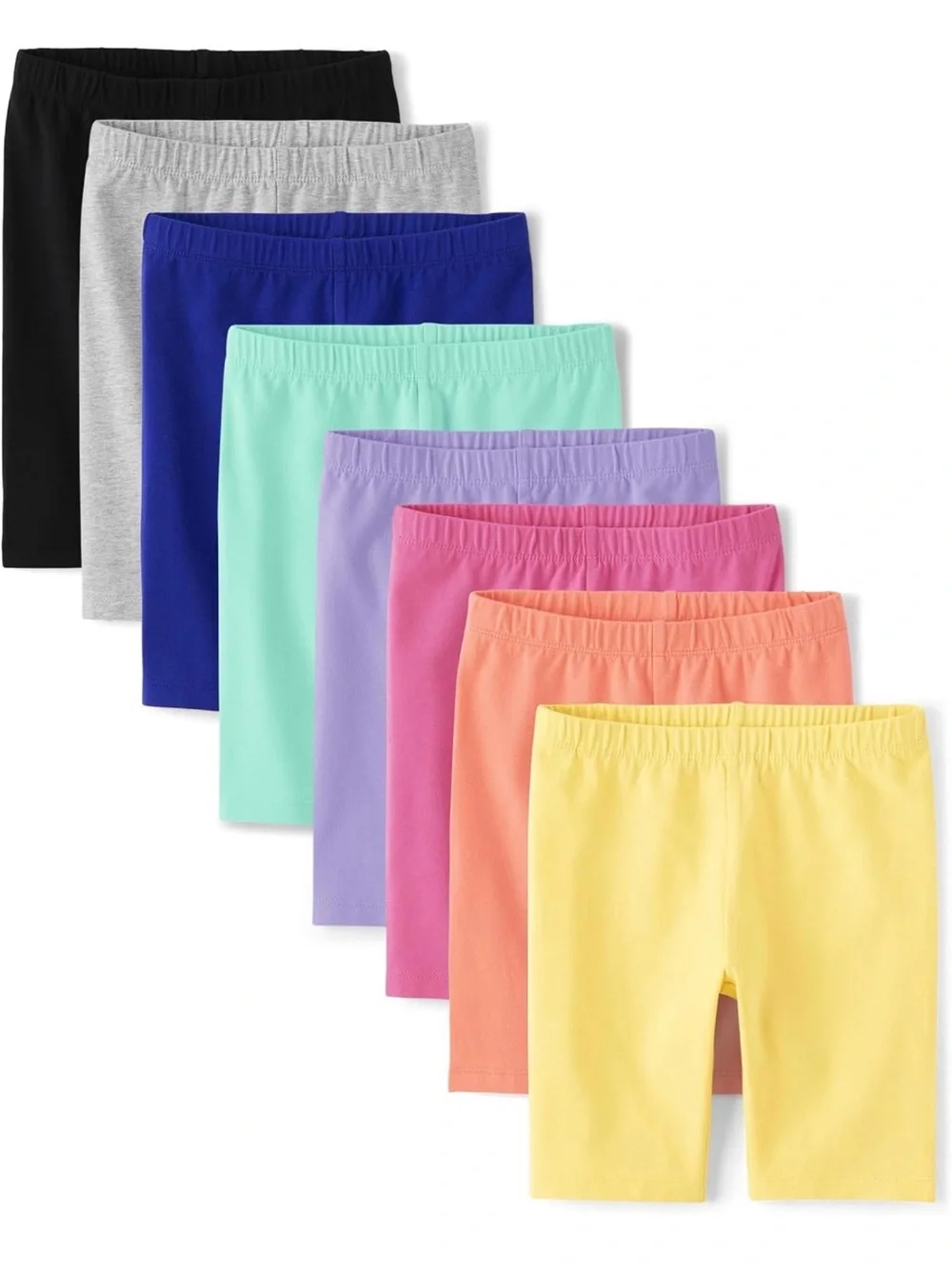 The Children's Place Multicolor 8-Pack Girls' Cotton Stretch Bike Shorts